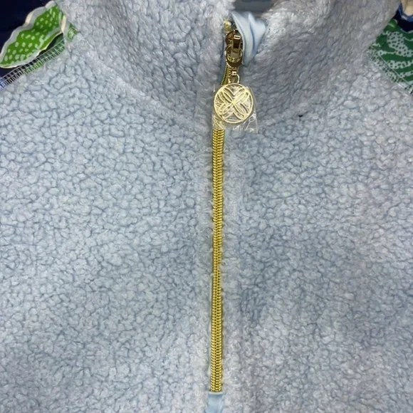 NWOT LILLY PULITZER Wallen Sherpa Half Zip Jacket S M L - Picture 3 of 4